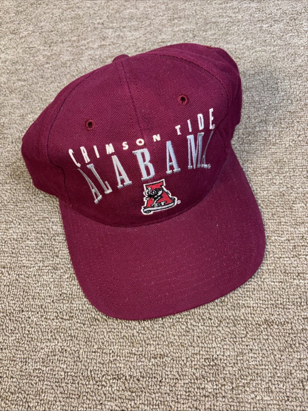 Crimson Tide Alabama StrapBack Hat NWT Vintage Maroon College University